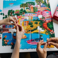 TREFL Puzzle Premium Plus Art of Colour: Syros, Grécko 1000 dielikov