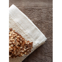 Bavlnený uterák BOHO - 70x140 cm - 500g/m2 - béžový