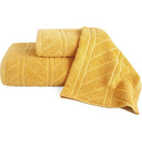 Bavlnený uterák RELIEF - 50x90 cm - 500g/m2 - žltý