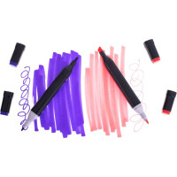 KIK Obojstranné liehové fixy v kufríku 80ks