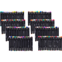 KIK Obojstranné liehové fixy v kufríku 80ks