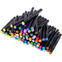 KIK Obojstranné liehové fixy v kufríku 80ks