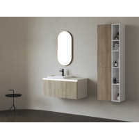 Sapho BRAHEA umývadlo 121x51, 5cm (90+30cm), ľavé, biela mat BL121L