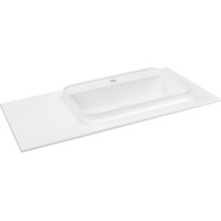 Sapho BRAHEA umývadlo 96, 6x51, 5cm, rockstone, pravé, biela mat BT097R