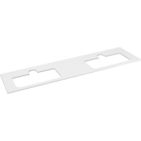 Sapho BRAHEA doska rockstone s 2 otvormi 171, 6x51, 5cm, biela mat BT172-0101