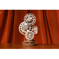 UGEARS 3D puzzle Steampunkové hodiny 2.0, 40 dielikov