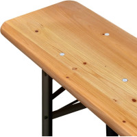 Pivný záhradný set LAGER - stôl + 2 lavice 220 cm