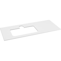 Sapho BRAHEA doska rockstone s otvorom 121x51, 5cm (90+30cm), ľavá, biela mat BL121-0101-L