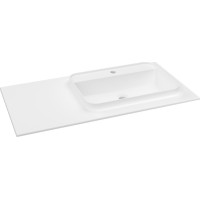 Sapho BRAHEA umývadlo 101x51, 5cm (30+70cm), pravé, biela mat BL101-70R