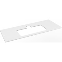 Sapho BRAHEA doska rockstone s otvorom 111, 6x51, 5cm, biela mat BT112-0101