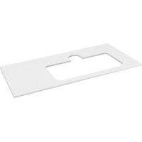 Sapho BRAHEA doska rockstone s otvorom 96, 6x51, 5cm, pravá, biela mat BT097-0101-R
