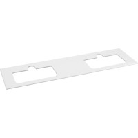 Sapho BRAHEA doska rockstone s 2 otvormi 181x51, 5cm (90+90cm), biela mat BL181-0101-90
