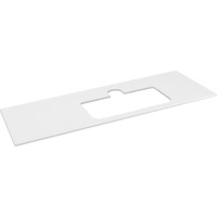 Sapho BRAHEA doska rockstone s otvorom 131, 6x51, 5cm, pravá, biela mat BT132-0101-R