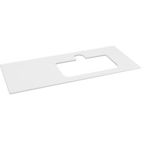 Sapho BRAHEA doska rockstone s otvorom 121x51, 5cm (30+90cm), pravá, biela mat BL121-0101-R