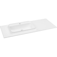 Sapho BRAHEA umývadlo 121x51, 5cm (90+30cm), ľavé, biela mat BL121L