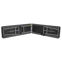 Skladacia cateringová lavica RATTAN 180 cm - čierna