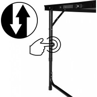 Campingová zostava TRAMP BLACK WOOD 120x60 cm - čierna