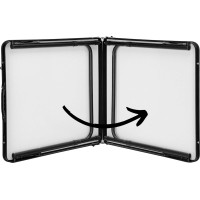 Campingová zostava TRAMP BLACK WOOD 120x60 cm - čierna