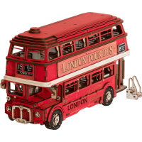 ROBOTIME Rolife DIY 3D drevené puzzle Londýnsky double-decker 245 dielikov