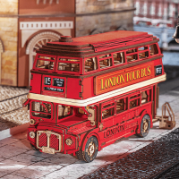 ROBOTIME Rolife DIY 3D drevené puzzle Londýnsky double-decker 245 dielikov