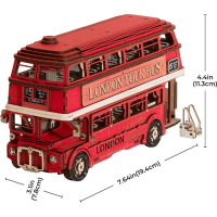 ROBOTIME Rolife DIY 3D drevené puzzle Londýnsky double-decker 245 dielikov