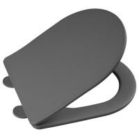 Sapho PACO WC sedadlo, SLIM, Soft Close, Easy Take, šedá mat PCS1012GR