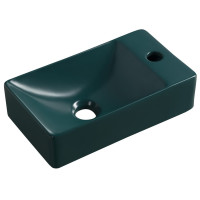 Sapho MARGITHA keramické umývadlo 38x22cm, otvor pre batériu vpravo, petrolejová MGT38220