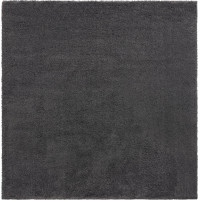 Kusový koberec Shaggy Teddy Charcoal štvorec