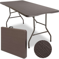 Cateringový stôl WOODLAND 180 cm - hnedý