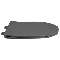 Sapho PACO WC sedadlo, SLIM, Soft Close, Easy Take, šedá mat PCS1012GR