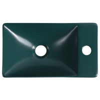 Sapho MARGITHA keramické umývadlo 38x22cm, otvor pre batériu vpravo, petrolejová MGT38220