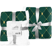 Deka prehoz SHERPA 150x200 cm - Maroko - tmavo zelená