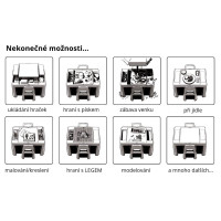 Detský stolček s dvoma stoličkami TEGGI MULTIFUN - tmavo béžový