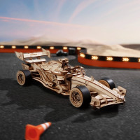 RoboTime 3D drevená skladačka Závodné auto