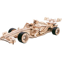 RoboTime 3D drevená skladačka Závodné auto