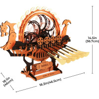 RoboTime 3D drevená skladačka Vikinská dračia loď