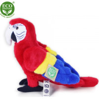 Rappa Plyšový papagáj červený Ara Arakanga 24 cm ECO-FRIENDLY