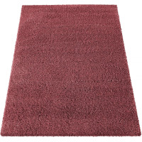 Kusový koberec Shaggy SANTO - červený
