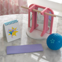 KIDKRAFT Domáca posilňovňa - doplnky pre domčeky pre bábiky