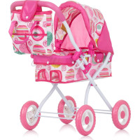 CHIPOLINO Hlboký kočík pre bábiky Emily Multicolor