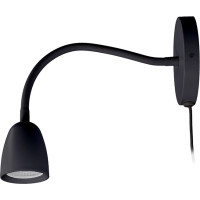 Solight LED nástenná lampička, stmievateľná, 4W, 280lm, 3000K, čierna