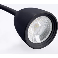 Solight LED nástenná lampička, stmievateľná, 4W, 280lm, 3000K, čierna