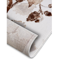 Kusový koberec Shine 105921 Floral White Brown