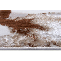 Kusový koberec Shine 105921 Floral White Brown