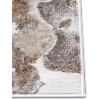 Kusový koberec Shine 105922 Floral White Grey Brown