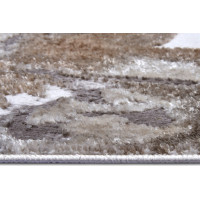 Kusový koberec Shine 105922 Floral White Grey Brown