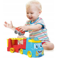 CLEMENTONI BABY Veselý kamión na prepravu prevracacích autíčok