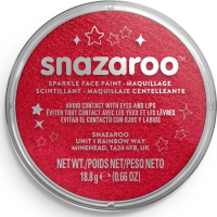 SNAZAROO Farba na tvár Trblietavá Červená (Sparkle Red) 18ml