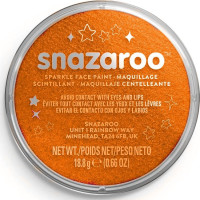 SNAZAROO Farba na tvár Trblietavá Oranžová (Sparkle Orange) 18ml
