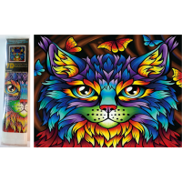 NORIMPEX Diamantové maľovanie Mačacie portrét 30x40cm